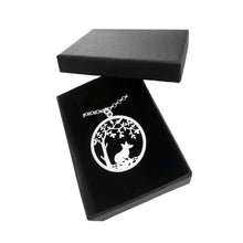 Load image into Gallery viewer, Corgi Little Tree Of Life Pendant Necklace - Silver/14K Gold-Plated - WeeShopyDog