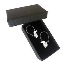 Load image into Gallery viewer, Dachshund Hoop Earrings - Silver |I - WeeShopyDog