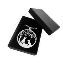 Load image into Gallery viewer, Chihuahua Tree Of Life Pendant Necklace - Silver/14K Gold-Plated - WeeShopyDog