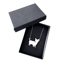 Load image into Gallery viewer, Yorkie Pendant Necklace - Silver - WeeShopyDog