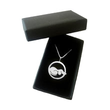 Load image into Gallery viewer, Dachshund Pendant Necklace - Silver/14K Gold-Plated |Dog Circle - WeeShopyDog