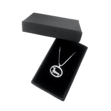 Load image into Gallery viewer, Dachshund Pendant Necklace - Silver |Line Oval - WeeShopyDog