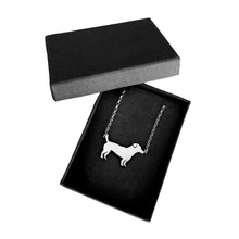 Load image into Gallery viewer, Jack Russell Pendant Necklace - Silver/14K Gold-Plated |Line