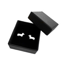 Load image into Gallery viewer, Corgi Stud Earrings - Silver/14K Gold-Plated |Line - WeeShopyDog