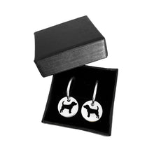 Load image into Gallery viewer, Beagle Hoop Earrings - Silver - WeeShopyDog