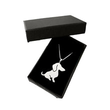 Load image into Gallery viewer, Dachshund Pendant Necklace - Silver |Sweet - WeeShopyDog