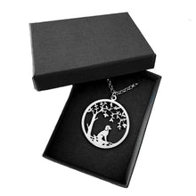 Load image into Gallery viewer, Poodle Little Tree Of Life Pendant Necklace - Silver/14K Gold-Plated - WeeShopyDog