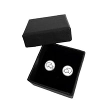 Load image into Gallery viewer, Dachshund Wire Haired Stud Earrings - Silver - WeeShopyDog