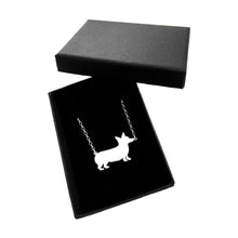Load image into Gallery viewer, Corgi Pendant Necklace - Silver/14K Gold-Plated |Line - WeeShopyDog