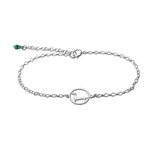 Load image into Gallery viewer, Dachshund Bracelet - Silver |Line Oval - WeeShopyDog