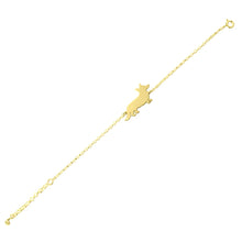 Load image into Gallery viewer, Corgi Bracelet and Stud Earrings SET - Silver/14K Gold-Plated |Cardigan