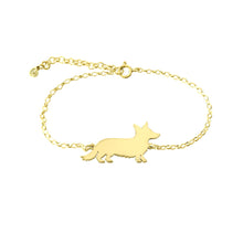 Load image into Gallery viewer, Corgi Bracelet - Silver/14K Gold-Plated |Cardigan