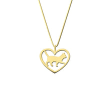 Load image into Gallery viewer, Cat Necklace - 14K Gold-Plated Pendant - WeeShopyDog
