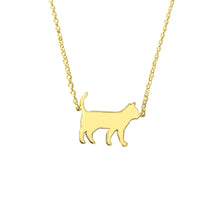 Load image into Gallery viewer, Cat Necklace - 14k Gold-Plated Pendant - WeeShopyDog