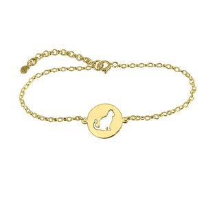 Cat Bracelet - 14K Gold-Plated Charm - WeeShopyDog