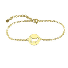 Load image into Gallery viewer, Cat Bracelet - 14K Gold-Plated Charm - WeeShopyDog