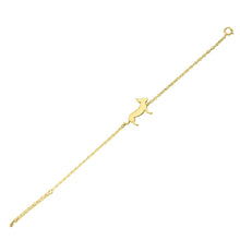 Load image into Gallery viewer, Chihuahua Bracelet - Silver/14K Gold-Plated |Line - WeeShopyDog
