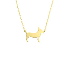 Load image into Gallery viewer, Chihuahua Pendant Necklace - Silver/14K Gold-Plated |Line