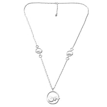Load image into Gallery viewer, Dachshund Pendant Necklace - Silver |3 Dog Circle - WeeShopyDog