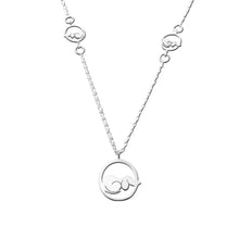 Load image into Gallery viewer, Dachshund Pendant Necklace - Silver |3 Dog Circle - WeeShopyDog