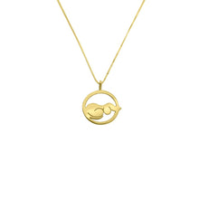 Load image into Gallery viewer, Dachshund Pendant Necklace - Silver/14K Gold-Plated |Dog Circle - WeeShopyDog