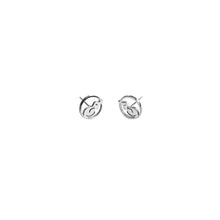 Load image into Gallery viewer, Dachshund Stud Earrings - Silver |Dog Circle - WeeShopyDog