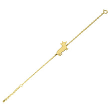 Load image into Gallery viewer, Corgi Bracelet - Silver/14K Gold-Plated |Line - WeeShopyDog