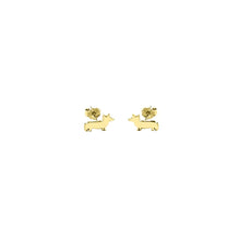 Load image into Gallery viewer, Corgi Stud Earrings - Silver/14K Gold-Plated |Line - WeeShopyDog