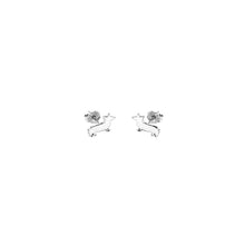 Load image into Gallery viewer, Corgi Stud Earrings - Silver/14K Gold-Plated |Line - WeeShopyDog