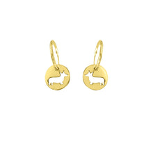 Load image into Gallery viewer, Corgi Earrings - 14K Gold-Plated - WeeShopyDog