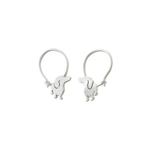 Load image into Gallery viewer, Dachshund Hoop Earrings - Silver |I - WeeShopyDog
