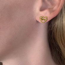 Load image into Gallery viewer, Chihuahua Necklace and Stud Earrings SET - Silver/14K Gold-Plated |Heart