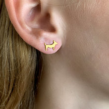 Load image into Gallery viewer, Chihuahua Bracelet and Stud Earrings SET - Silver/14K Gold-Plated |Line - WeeShopyDog