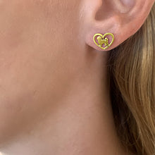 Load image into Gallery viewer, Shih Tzu Necklace and Stud Earrings SET - Silver/14K Gold-Plated |Heart