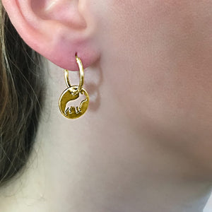 French Bulldog Earrings - 14K Gold-Plated - WeeShopDog