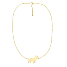 Load image into Gallery viewer, French Bulldog Pendant Necklace - Silver/14K Gold-Plated |Line - WeeShopyDog