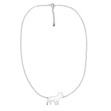 Load image into Gallery viewer, French Bulldog Pendant Necklace - Silver/14K Gold-Plated |Line - WeeShopyDog