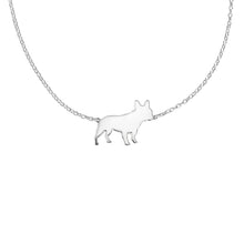 Load image into Gallery viewer, French Bulldog Pendant Necklace - Silver/14K Gold-Plated |Line - WeeShopyDog