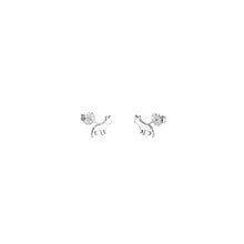 Load image into Gallery viewer, French Bulldog Stud Earrings - Silver/14K Gold-Plated |Line - WeeShopyDog