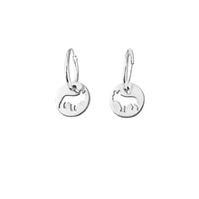 Load image into Gallery viewer, French Bulldog Earrings - Silver - WeeShopDog