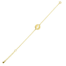 Load image into Gallery viewer, French Bulldog Charm Bracelet - Silver/14K Gold-Plated |Line Circle