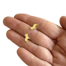 Load image into Gallery viewer, French Bulldog Stud Earrings - Silver/14K Gold-Plated |Line - WeeShopyDog