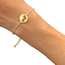 Load image into Gallery viewer, Corgi Charm Bracelet - 14K Gold-Plated - WeeShopyDog
