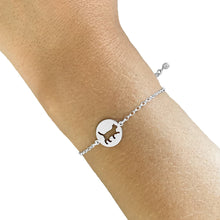Load image into Gallery viewer, Cat Bracelet - Silver Charm - WeeShopyDog