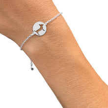 Load image into Gallery viewer, Chihuahua Charm Bracelet - Silver/14K Gold-Plated |Line Circle