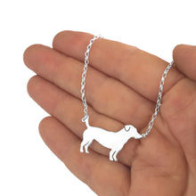 Load image into Gallery viewer, Jack Russell Pendant Necklace - Silver - WeeShopyDog