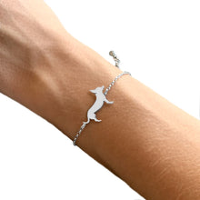 Load image into Gallery viewer, Chihuahua Bracelet and Stud Earrings SET - Silver/14K Gold-Plated |Line - WeeShopyDog