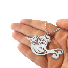 Load image into Gallery viewer, Boho Free Bird- Silver Pendant Necklace - WeeShopyDog