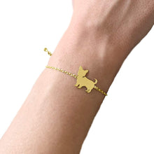 Load image into Gallery viewer, Yorkie Bracelet - 14K Gold-Plated - WeeShopyDog