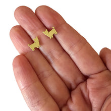 Load image into Gallery viewer, Yorkie Earrings - 14K Gold-Plated - WeeShopyDog